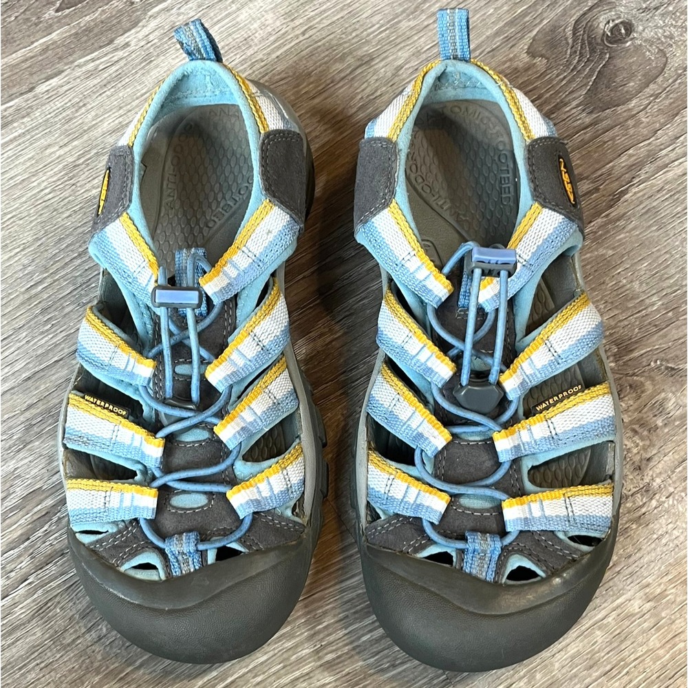 Keen Newport H2 Hiking Sandals Blue Yellow White Womens 8 UK 5.5 EU 38.5